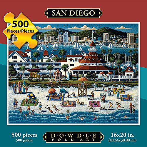 Jigsaw Puzzle - San Diego 500 Pc By Dowdle Folk Art