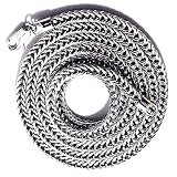 Platinum Plated Mens 3 mm wide 30 inch long Hip Hop Franco Pendant Chain (Available in 3 Colors)