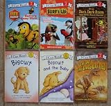I Can Read! Set of 6 Books (Biscuit ~ Biscuit and the Baby ~ Surf's Up! Island Adventures ~ In a Dark, Dark Room and Other Scary Stories ~ Bee Movie: Barry's Buzzy World ~ The Day the Dinosaurs Died)