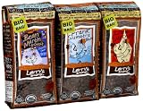 Larry's Beans Fair Trade, Organic Rat Pack Set: Frank Sumatra, Bean Martin, Louie Supremo, Whole Bean, 12 Ounce Bags (Pack of 3)