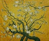 Van Gogh Paintings: Branches of an Almond Tree in Blossom (Interpretation in Yellow)