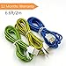 USB Micro Cable, Aupek (3-Pack) Micro Nylon Braided Charging Cord 6ft/2m For Samsung, HTC, NOKIA, Motorola, LG, Google Nexus, Blackberry and other Android Windows Phones (Blue Green Yellow)