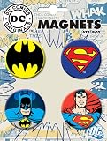 DC Comics Superman and Batman Magnet Set