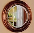 30" Bronze Finish Frame Round Beveled Wall Mirror By Coaster Furniture