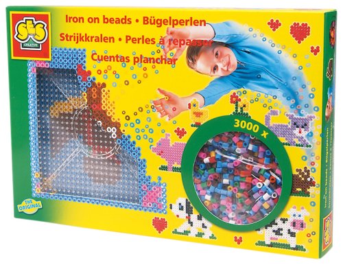 Childrens Toyshop  Spielwaren : SES creative 00760 - Bügelperlenset creativ mit Platte und 3000 Perlen