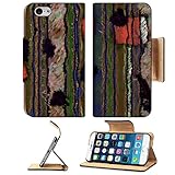 Mushrooms Forest Polyps Nature 3DTech Iphone 6 Flip Cover Case with Card Holder Customized Made to Order Support Ready Premium Deluxe Pu Leather