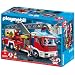 Playmobil - 4820 - Jeu de construction - Camion de pompiers grande �chelle