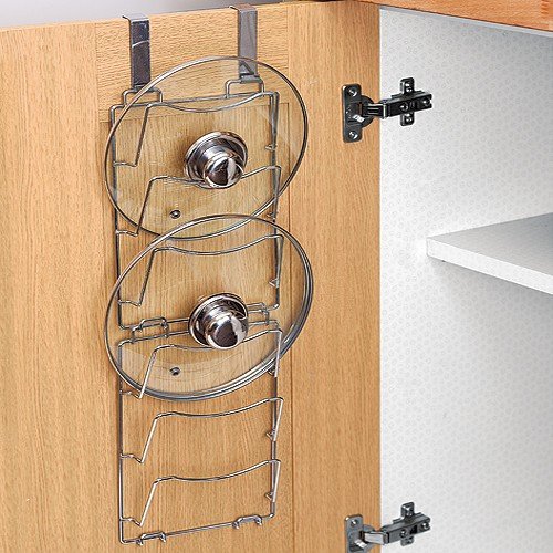 Set Of 2 Over The Door Pan Lid Storage Racks