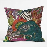 DENY Designs Valentina Ramos Alexis And The Flowers Throw Pillow, 16-Inch by 16-Inch