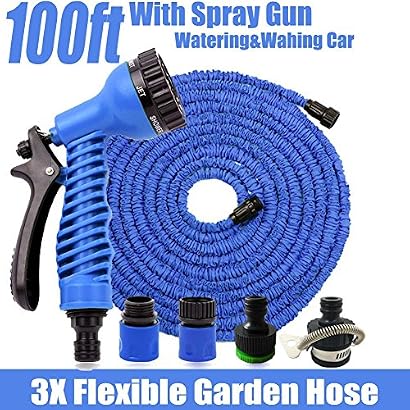 Gigamax Tm Magic Hose 100ft Flexible Garden Water Hose Spray Gun Wash Pipe Retractable Watering Expandable Hoses Mangueira Jardim 100 Ft Oubyovwb 96