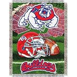 Fresno State Bulldogs NCAA Woven Tapestry Throw (Home Field Advantage) (48x60