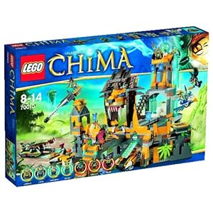 Lego Legends of Chima - Playthèmes - 70010 - Jeu de Construction - Le Temple de la Tribu Lion