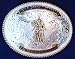 Bride and Groom Belt Buckle, 2011, with Enamel Filled Engraving