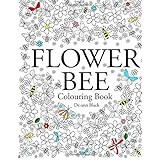 flower bee colouring book