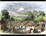 Mouse Mats of Maori village in New Zealand, 1800s from North Wind Picture Archives