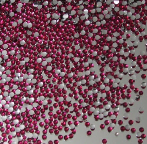 2,500pcs Flatback Resin Rhinestones Round 2mm Perfect for Nails Art - Fucshia By Pixiheart by Pixiheart