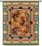 Kokopelli Tapestry Wallhanging Comes With Wall Hanging Rod