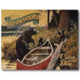 Wenonah Canoe Company Tin Metal Sign : Catch of the Day