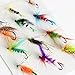 Sougayilang Fly Fishing Flies Mix Designs Fishing Lure Pack of 72pcs