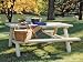 Rustic Natural Cedar 0200021 Looks Log Picnic Table, Unfinished