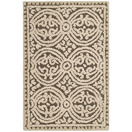 SAFAVIEH Cambridge Collection 2' x 3' Tan / Multi CAM232A Handmade Moroccan Premium Wool Accent Rug