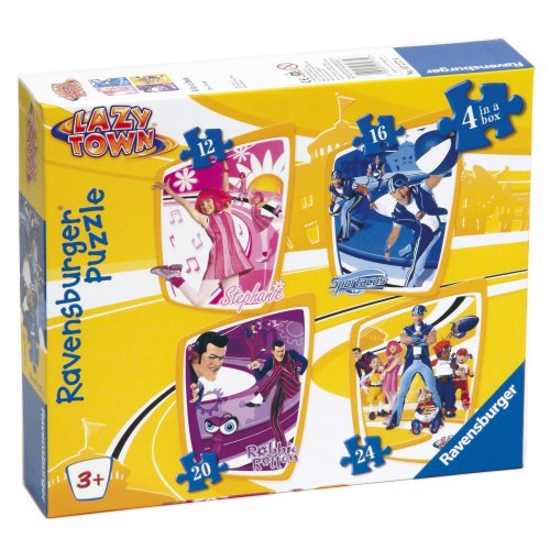 LazyTown 4 Jigsaw Puzzles in a Box (12, 16, 20 and 24 Pieces)