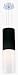 Patera Pendant Light with Black and White glass