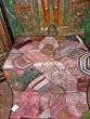 Decorative India Beaded Wall Hanging Tapestry Throw Brown Pink Final Sale
