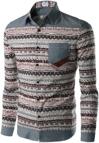 Unicoop Mens Geometry Shirt RED (Medium)