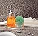 mDesign Rain Soap Dispenser and Sponge Caddy Organizer for Kitchen Sink Countertops - Clear/ Brushed