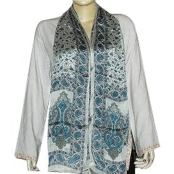 Neck Scarves Crepe Silk Casual Accessories 20 X 68 inches (rsrf063)
