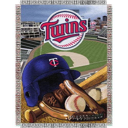 Minnesota Twins MLB Woven Tapestry Throw (Home Field Advantage) (48x60