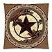 Western Texas Star Square Decorative Zippered Pillow Case 18x18 (twin sides)