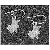 Logo Art Florida Gators Sterling Silver Team Logo 1/2 Dangle Earrings