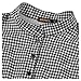 Miusol Women's Official Bow Neck Plaid Slim Half Sleeve Vintage Dress