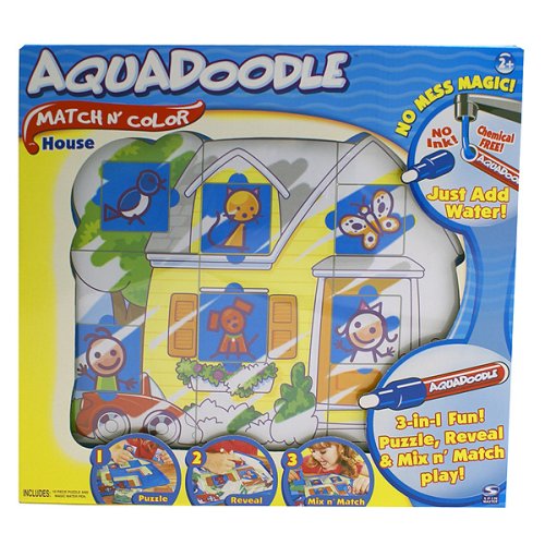 Childrens Toyshop  Toys : AquaDoodle Match N' Color HOUSE puzzle/mat kit