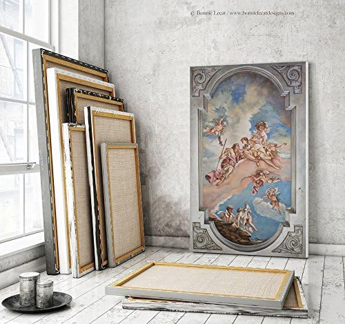 "Venus and Adonis Trompe L'oeil Mural on Plastered canvas"