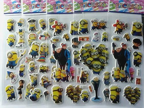 10pcs/lot Despicable Me Stickers Party Supplies Kids Cute Cartoon Stickers