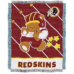 NFL Washington Redskins 36-Inch-by-46-Inch Woven Jacquard Baby Throw