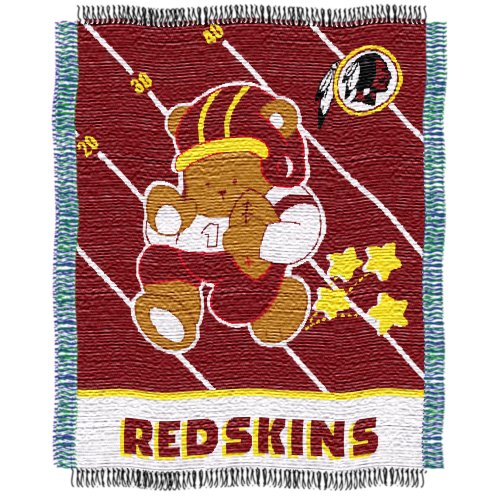 NFL Washington Redskins 36-Inch-by-46-Inch Woven Jacquard Baby Throw