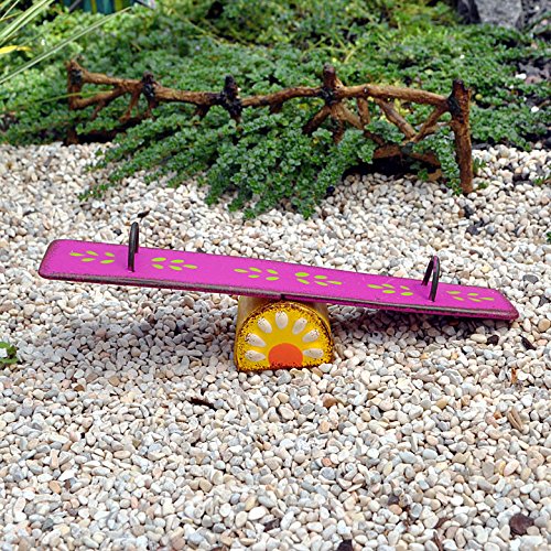 Miniature Fairy Garden Metal Seesaw