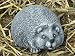 Steinfigur Tierfigur Igel schiefergrau