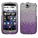 Gradient Purple Diamante Crystal Protector Phone Cover for HTC Google Nexus ....