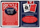 Bicycle Vintage Design Playing Cards Racer Back 1895-1906 in rot