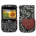 Curve Heart Diamond Crystal Bling Protector Case for BlackBerry Curve 8520 / Curve 8530 thumb