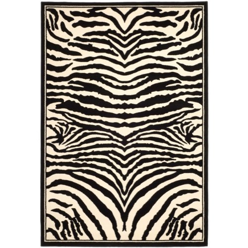 Safavieh Lyndhurst Collection LNH226A Black and White Area Rug, 6-Feet by 9-Feet