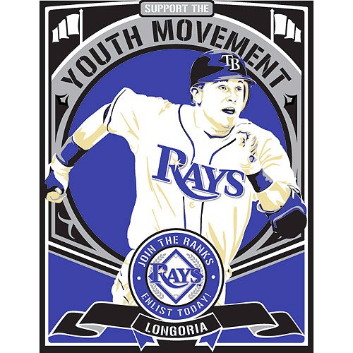 Sports Propaganda Tampa Bay Rays Evan Longoria Limited Edition Screen-Print