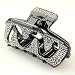 Apparel : Tavernier Black Crystal - Cubitas Avignon Collection (Made in France, Swarovski Crystals, Claw clip)