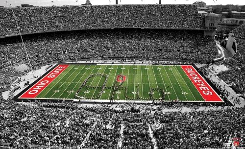 Ohio State Horseshoe Doormat 18" X 30"