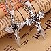 YAZILIND Jewelry Stainless Steel Double Angel Evil Wing Love Pendant Chain Couple Necklace Gift 17
